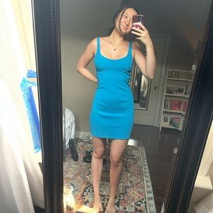 Zara midi blue dress